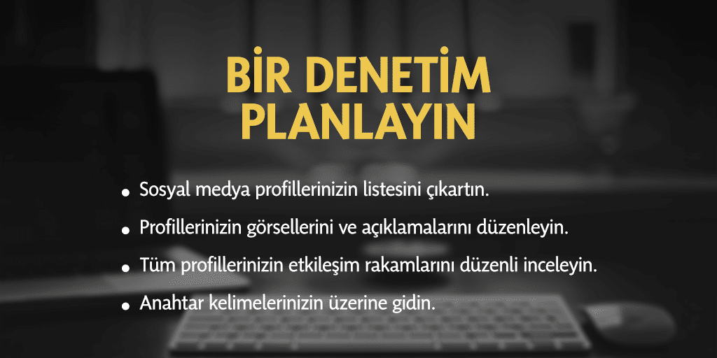 Bir Denetim Planlayın