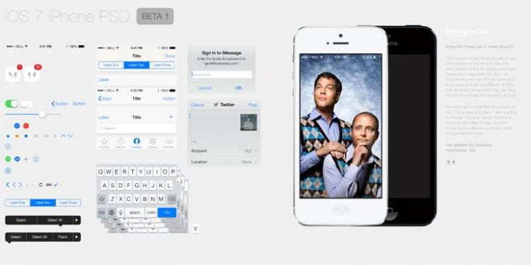 iOS 7 Arayüzü (PSD)