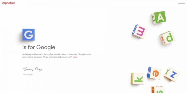 Google Yeniden Yapılanıyor, Alfabe Karşınızda!